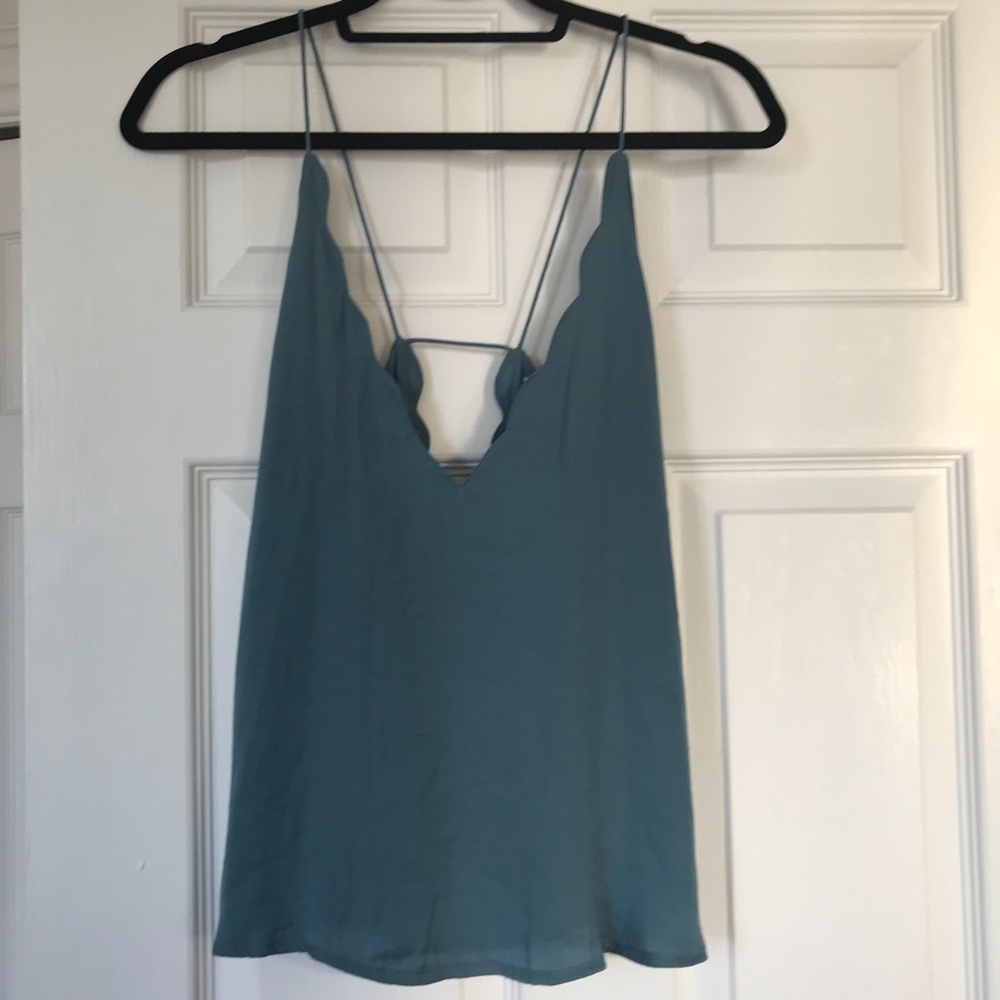 Urban Outfitters sea blue silky top